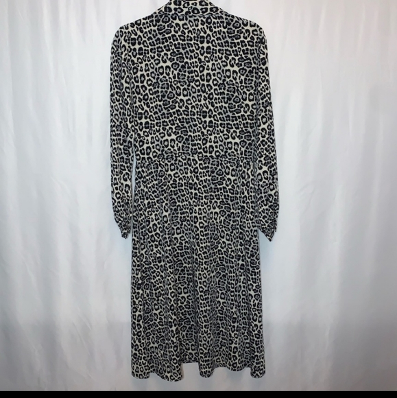 Spirit Of Grace Leopard Print Button Midi Dress - Picture 3 of 6